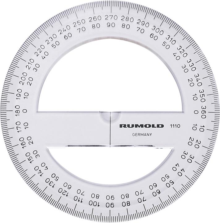 Actual product image Rumold School protractor 360 (100 mm)