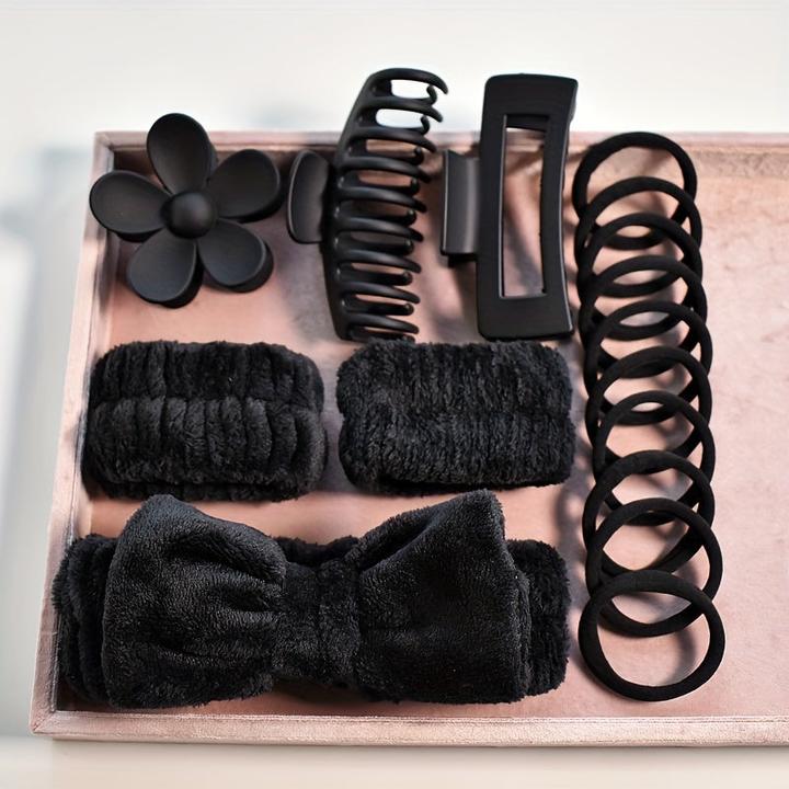 Immagine prodotto Alopini Kit di accessori per capelli da 16 pezzi/set di fiori a forma di artiglio clip bowknot decorativo (16 pz.)