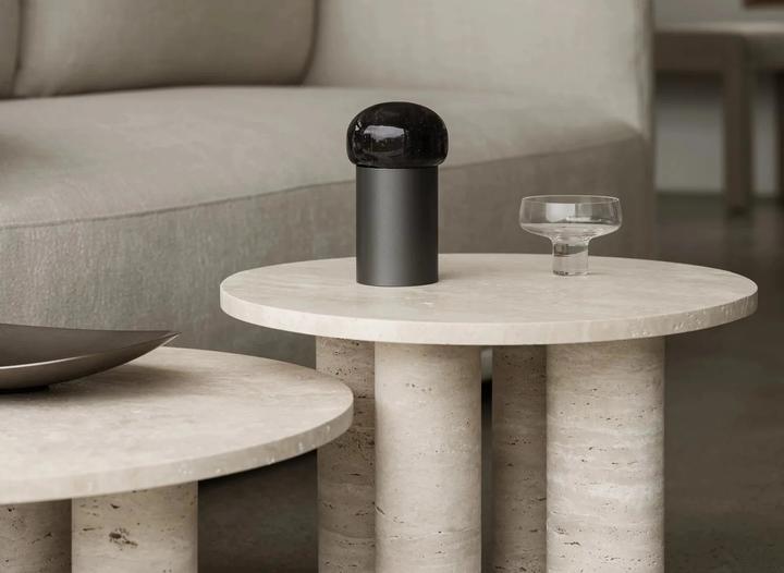 Actual product image Blomus IRIS mobile LED light for indoor and outdoor use grey metallic (115 lm)