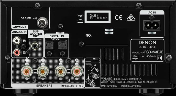 Actual product image Denon D-M41DAB (Bluetooth, CD player, 2x 30 W)