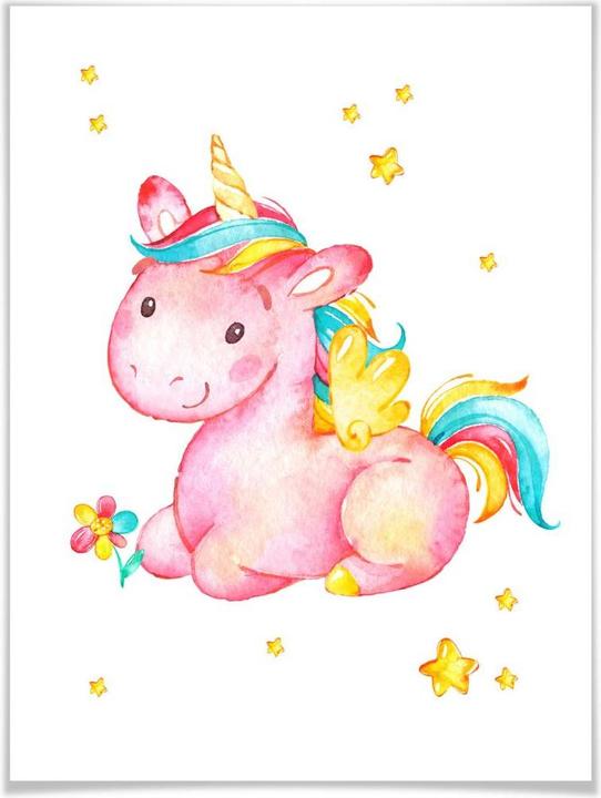 Produktbild Trenddeko Pinky the Unicorn (30 x 40 cm)