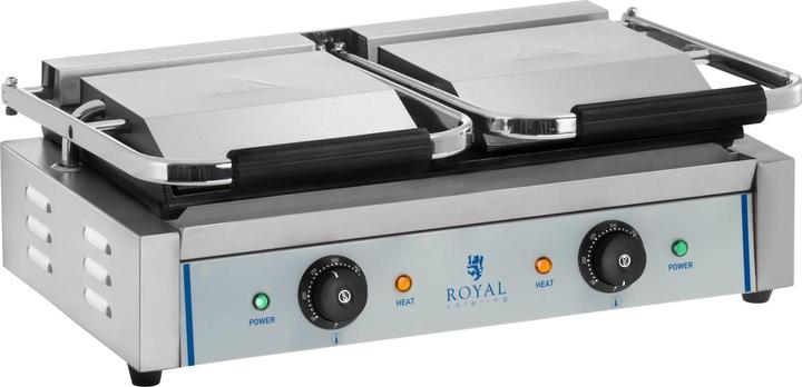 Actual product image Royal Catering Double Contact Grill - smooth - 2 x 1,800 W