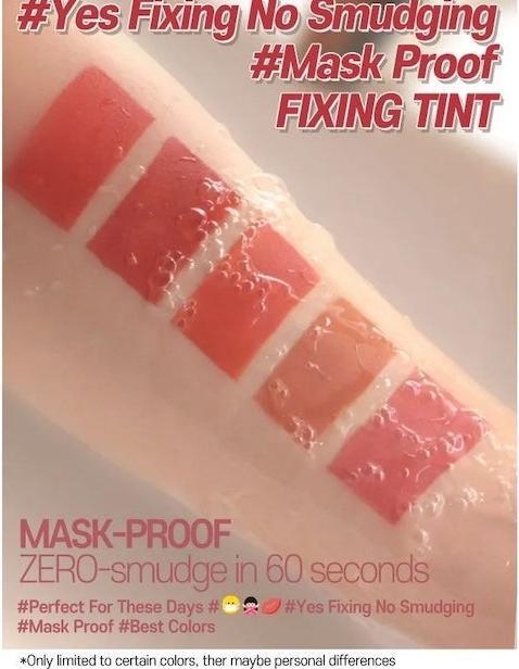 Immagine prodotto Etude House House Fixing Tint 11 Rose Blending Long Lasting High Pigmented Liquid Lipstick Waterproof Lightweigh (11 Miscelazione di rose)