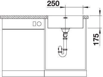 Productafbeelding Blanco Supra 500-IF R12 (Aanrecht, 54 cm, 50 cm)