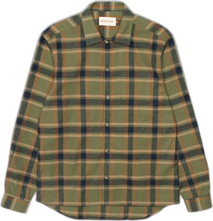 Actual product image Revolution check overhirt with button cloure (S)