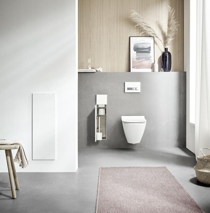 Actual product image Emco asis module pure WC module with additional compartment, concealed, stop left 730mm
