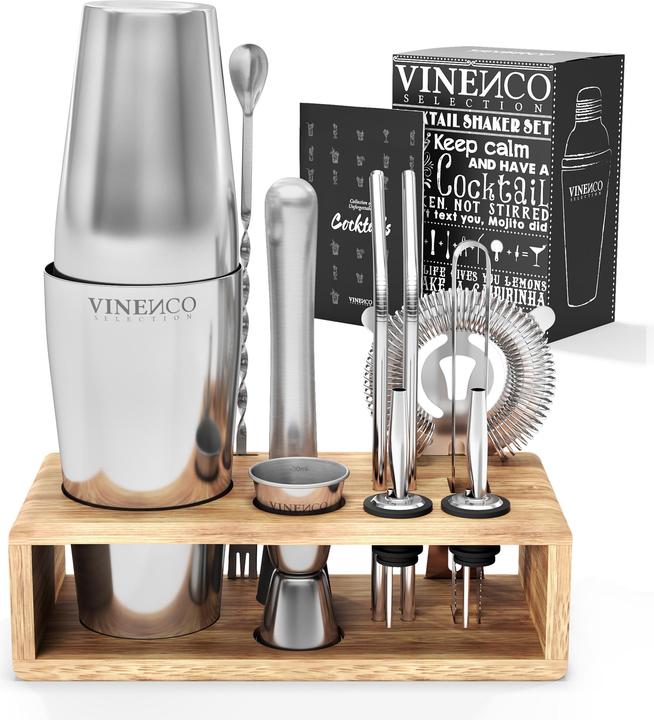 Actual product image Vinenco Boston Cocktail Shaker Set (Cocktail set)