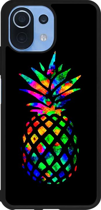 Immagine prodotto PhoneLook Coque Silicone rigide noir Ananas Multicolore (Xiaomi Mi 11 Lite 5G)