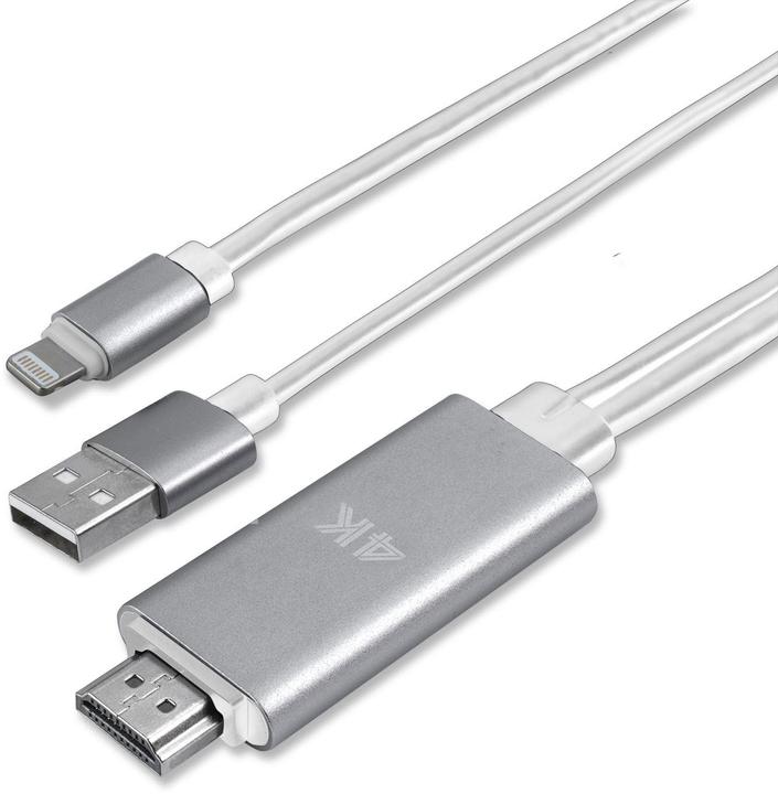 4smarts HDMI (Typ A) — Lightning| USB A (1.80 m, HDMI)