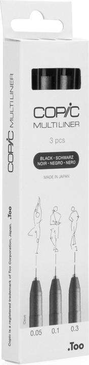 Produktbild Copic Multiliner (Schwarz, 3 x)