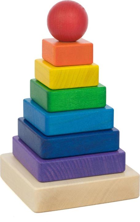 Image du produit Holzecke Tour de blocs colorés Carrés