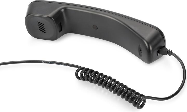 Actual product image Digitus Telephone Hoerer USB for Skype MSN ICQ X-lite Dialpad MediaRing Net2phone etc. black