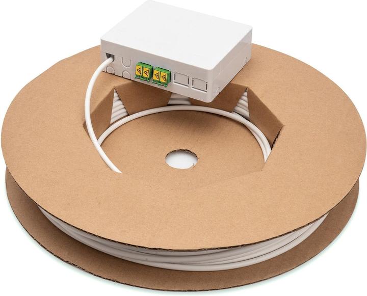 Image du produit Digitus Kit d'installation Fttx LC/APC pré-connecté/4 fibres/50m (F/UTP, CAT6, 50 m)