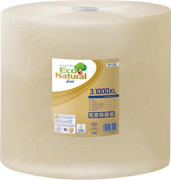 Produktbild Lucart Eco Natural Putztuchrolle 851250 3lagig 36x36cm 1.000Blatt (1 x)