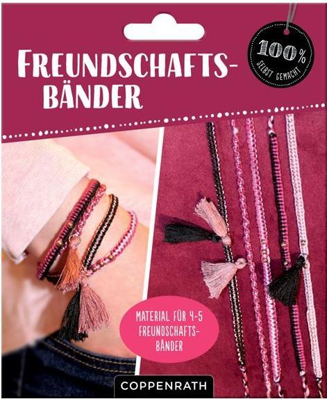 Actual product image Making friendship bracelets (rose gold /
