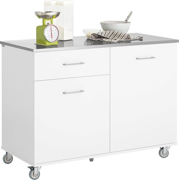 SoBuy Küchenschrank Weiss