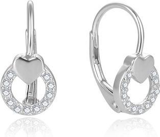 Image du produit Beneto Doux boucles d'oreilles en argent avec coeur AGUC2701 (L)