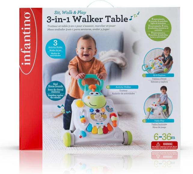 Actual product image Infantino Convertible walking table