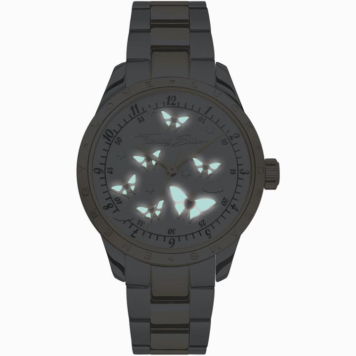 Immagine prodotto Thomas Sabo Damenuhr mit Schmetterlingen Bicolor (Orologio da polso analogico, 34 mm)