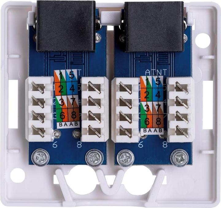 Produktbild Lanberg OU6-0002-W Steckdose RJ-45 Weiss