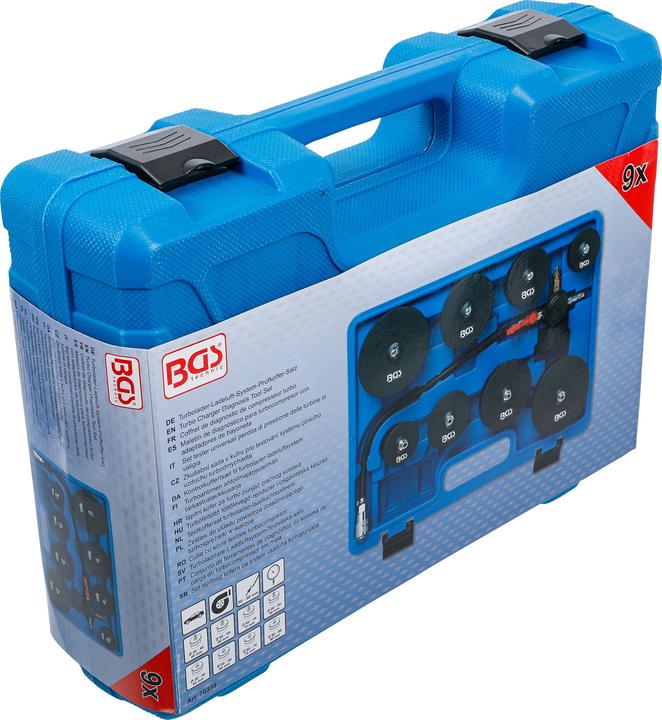 Actual product image BGS Turbolader-Ladeluft-System-Prüfkoffer-Satz | 9-tlg.