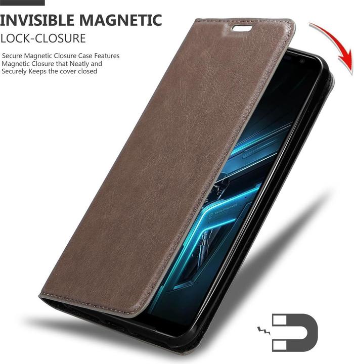 Immagine prodotto Cadorabo Copertina magnetica invisibile del libro (Asus ROG Phone III)