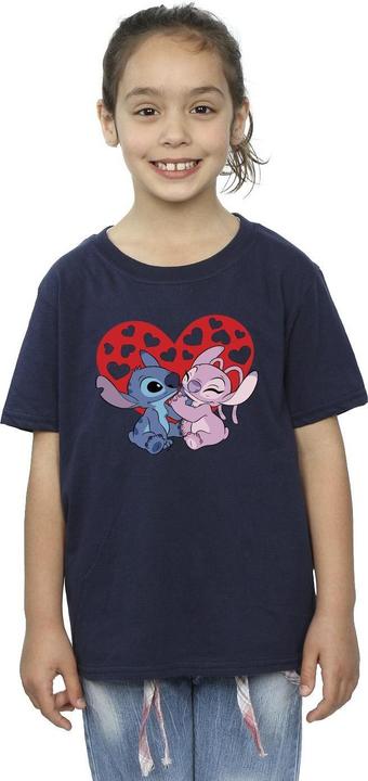 Immagine prodotto Disney Lilo & Stitch Hearts Maglietta Ragazze (104)