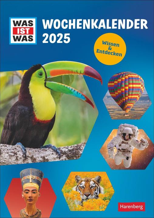 Produktbild Harenberg WAS IST WAS Wochenkalender 2025 (Harter Einband, Deutsch)