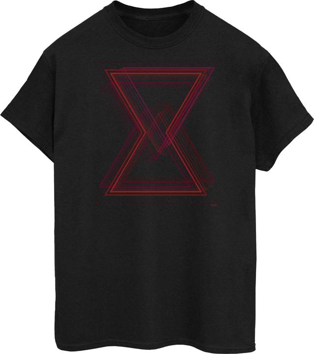 Actual product image Universal Textiles Mens Black Widow Lines Cotton T-Shirt (XXL)