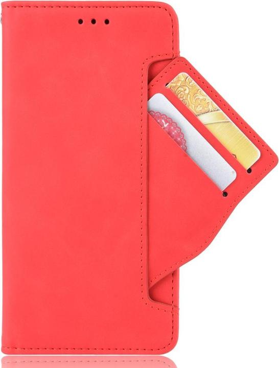 Produktbild Cover-Discount Nokia G50 - Etui mit vielen Kartenfächer rot (Motorola Moto G50)