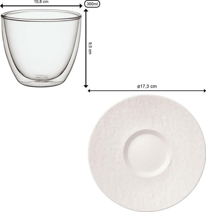 Actual product image Villeroy & Boch Café au Lait-Set Manufacture Rock (250 ml, 2 x)
