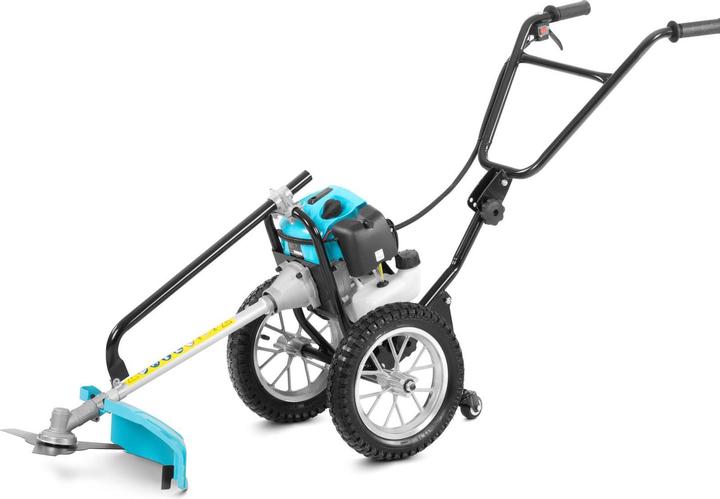 Produktbild Hillvert Benzin Motorsense + Freischneider schiebbar Rasentrimmer 1.63k W 51.7 cm³ (Metallschneideblatt)