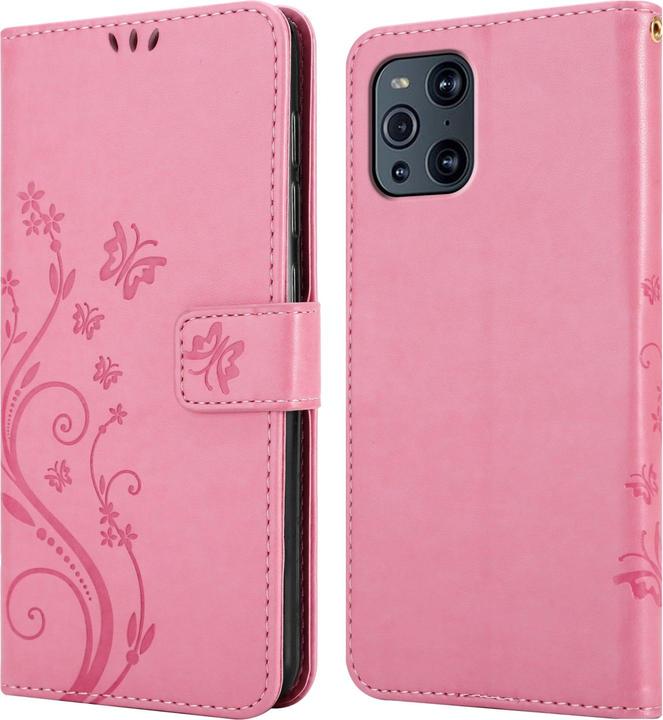Immagine prodotto Cadorabo Copertina del libro a fiori (Oppo Find X3 Pro)
