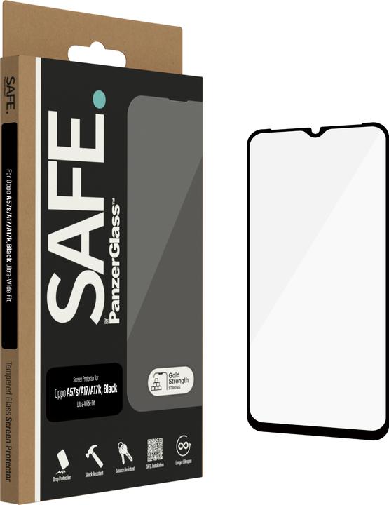 Actual product image PanzerGlass SAFE. by for mobiltelefon (1 Piece, Oppo A17k, Oppo A57s)