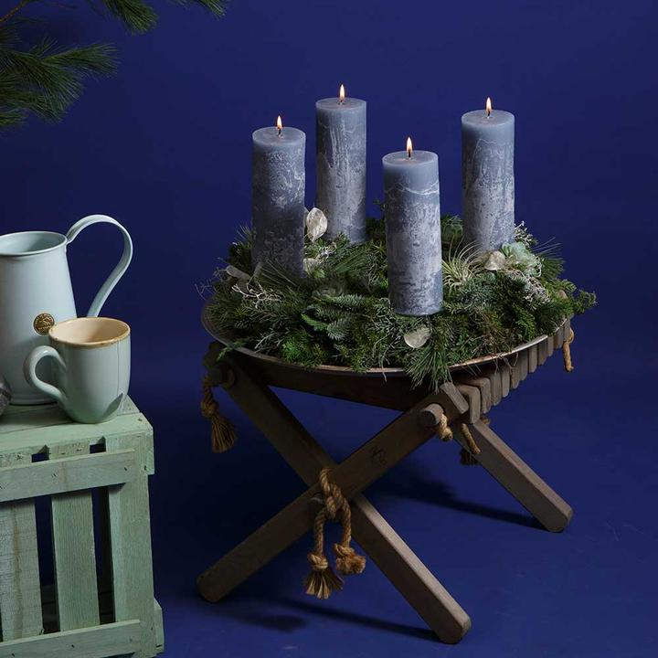 Immagine prodotto VEG and the City Corona d'Avvento blu con Echeveria (50 cm)