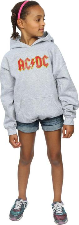 Actual product image AC/DC Girls Distressed Red Logo Hoodie (116)