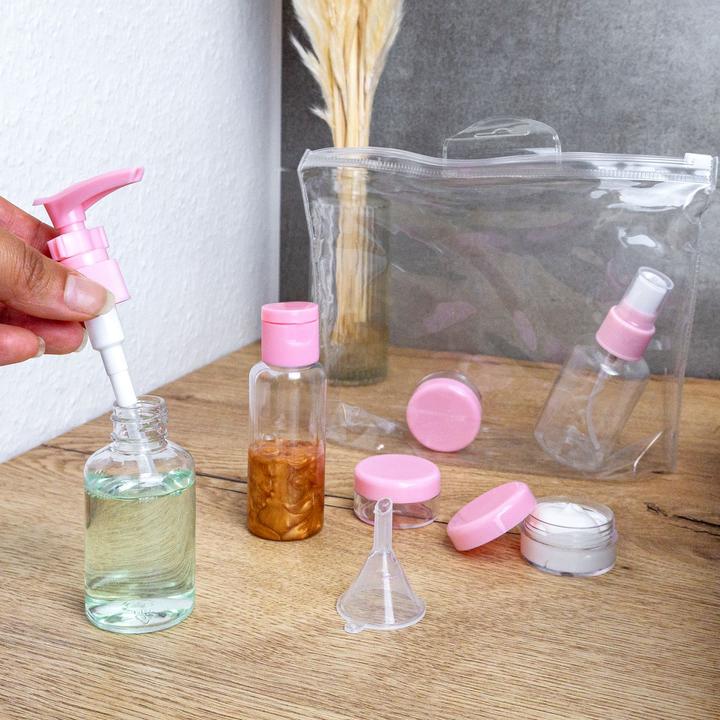 Actual product image Intirilife Bottle Set in ROSA TRANSPARENT