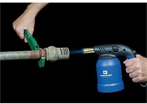 Produktbild Kemper Lötlampe mit Piezo Zündung inkl. 4 x Gas Kartusche, KE2019