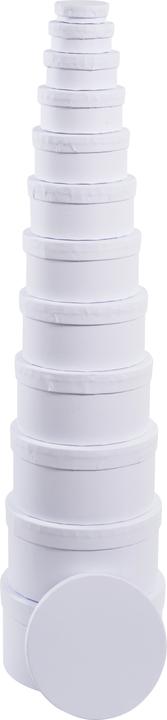 Image du produit VBS XXL Boîtes en carton "Ronde", Blanc, lot de 12 (Coffret cadeau, 12 x)