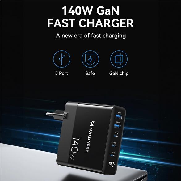 Produktbild Wozinsky GaN Charger (140 W)