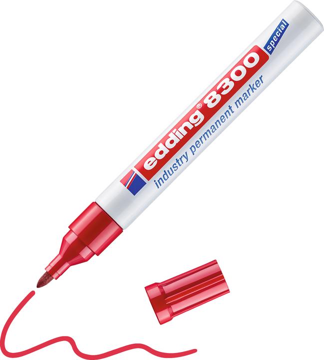 Immagine prodotto Edding Marcatore permanente 8300 (Rosso, 3 mm, 1 x)
