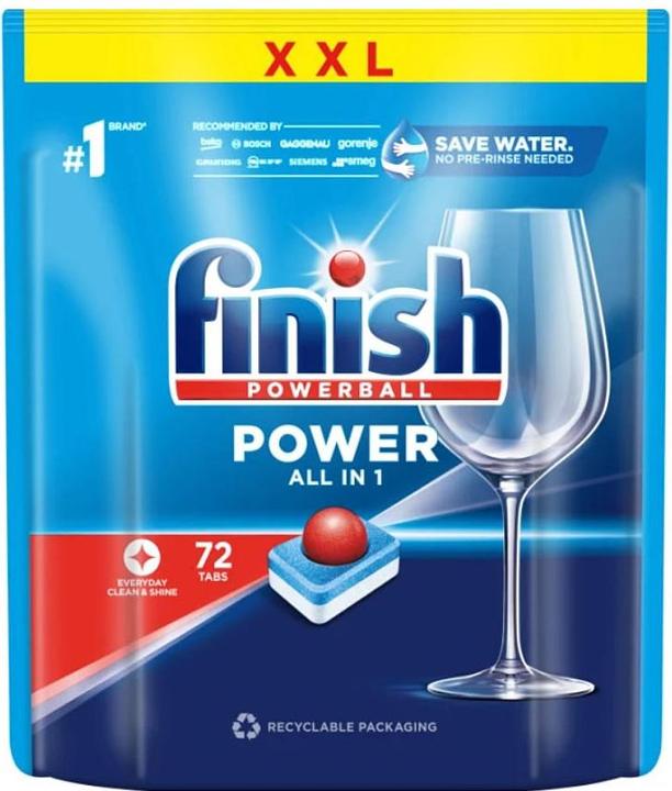 Actual product image Finish Power All-in-1 (Tabs, 72 Washing cycles)