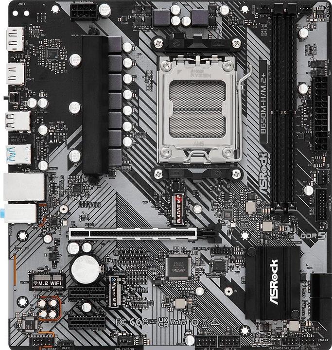 AsRock B650M-H/M.2+ (AM5, AMD B650, mATX)
