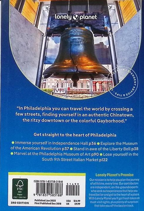 Produktbild Pocket Philadelphia (Englisch, Lonely Planet, Bartlett Ray, 2025)