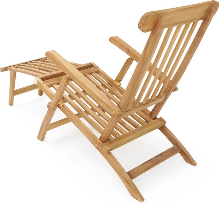 Produktbild Axi Costa Deckchair Liegestuhl aus Teakholz mit Kissen (170.60 cm)