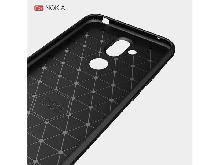 Immagine prodotto Screenguard Nokia 8.1 Cover Carbon Brushed Soft TPU (Nokia 8.1)