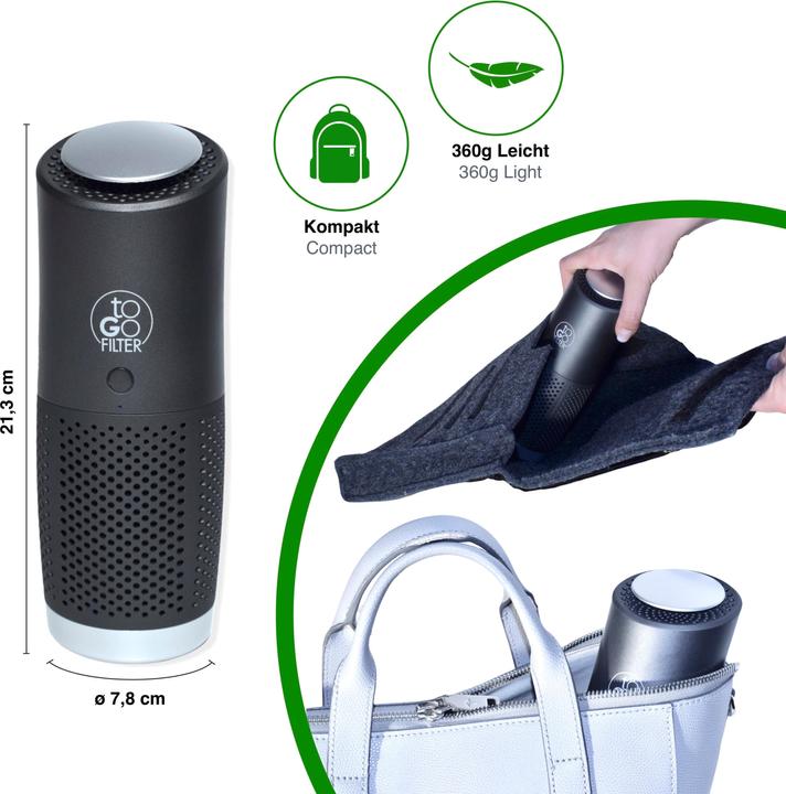 Produktbild toGo Filter Luftreiniger to-go (15 m²)