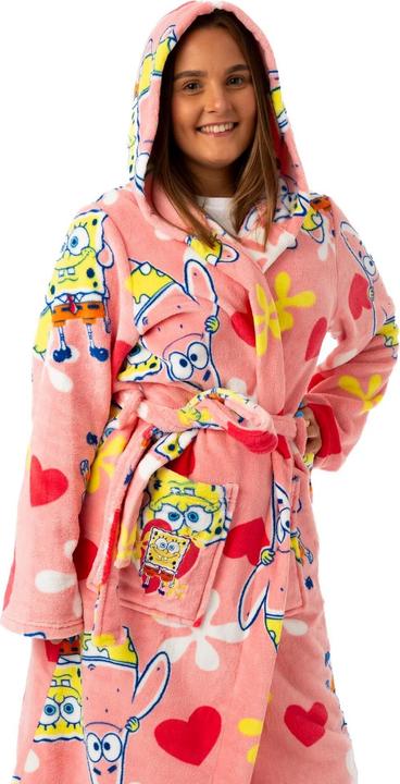 Actual product image Spongebob Squarepants Womens/Ladies Hooded Robe (M)