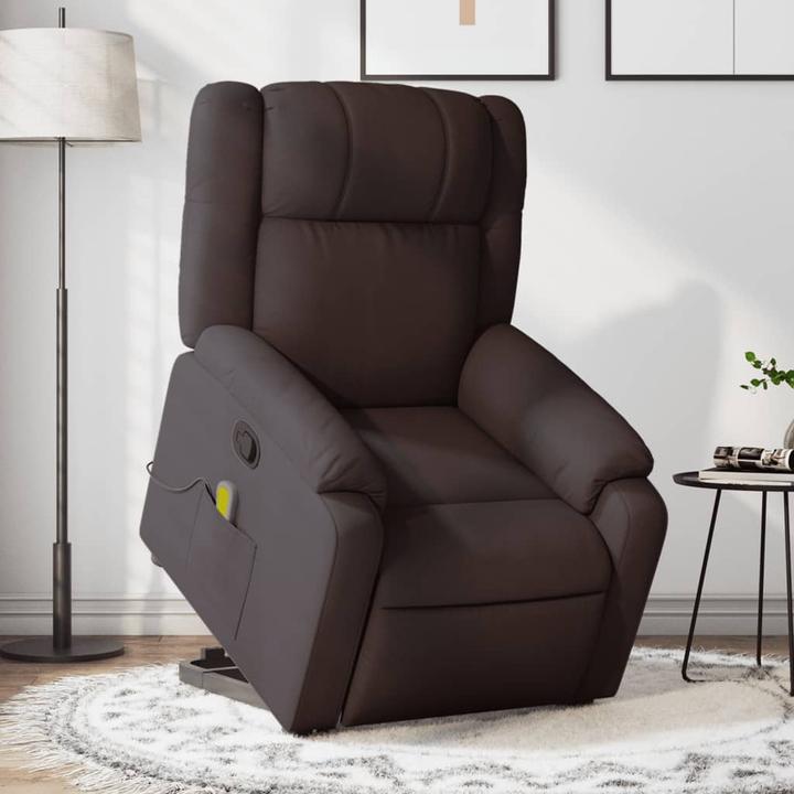 Actual product image VidaXL Massage chair with stand-up aid fabric
