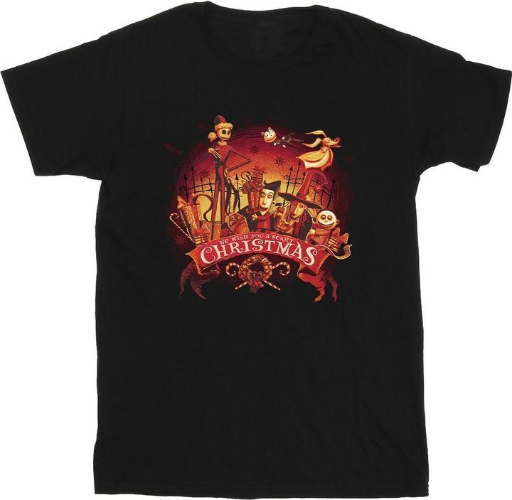 Actual product image Disney Mens The Nightmare Before Christmas Scary Christmas T-Shirt (XL)